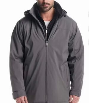 Gorpcore UltraTech Men’s Windproof Water‑Resistant Jacket Stone Gray Size Large